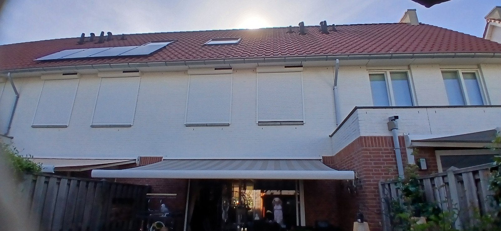 Zonnescherm, Tuin en Terras, Zonneschermen, Ophalen of Verzenden, Gebruikt, Knikarmscherm