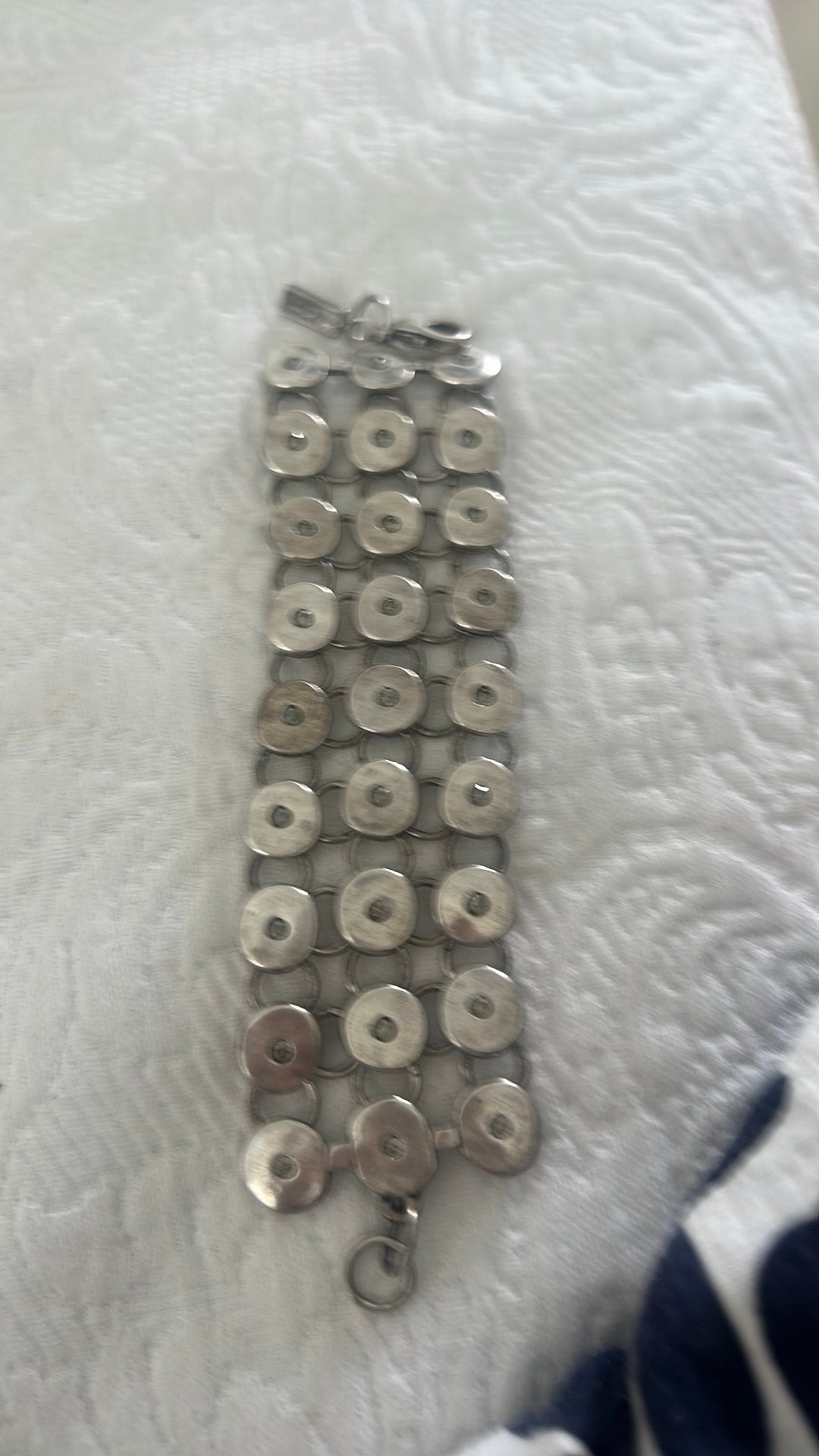 Armband v metal pointu parijs, Ophalen of Verzenden, Zo goed als nieuw, Zilver