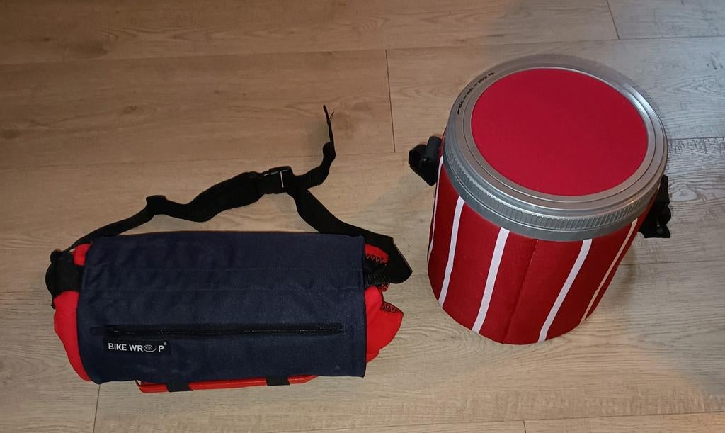 Picknickkleed Fleece met emmer en draagriemen, Hobby en Vrije tijd, Picknickmanden, Ophalen of Verzenden, Zo goed als nieuw, Zonder inhoud