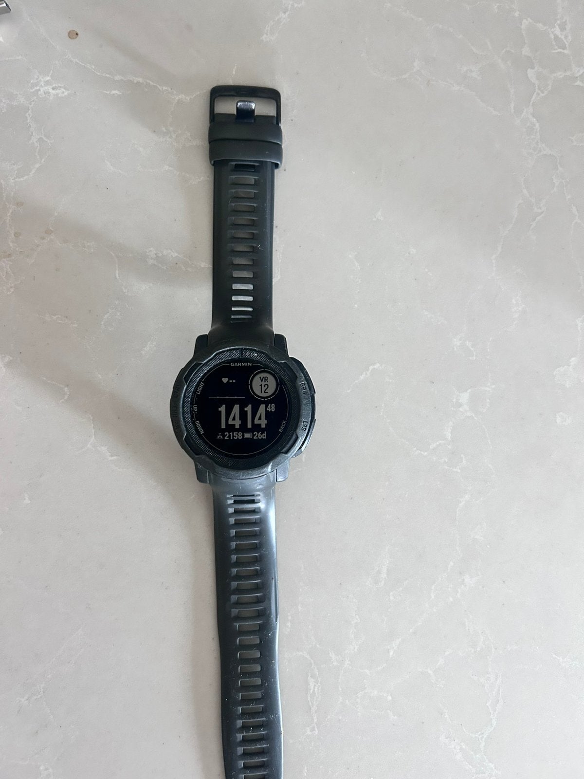 Garmin instinct 2 incl kabel, Gebruikt, Verzenden, Zwart, Waterdicht