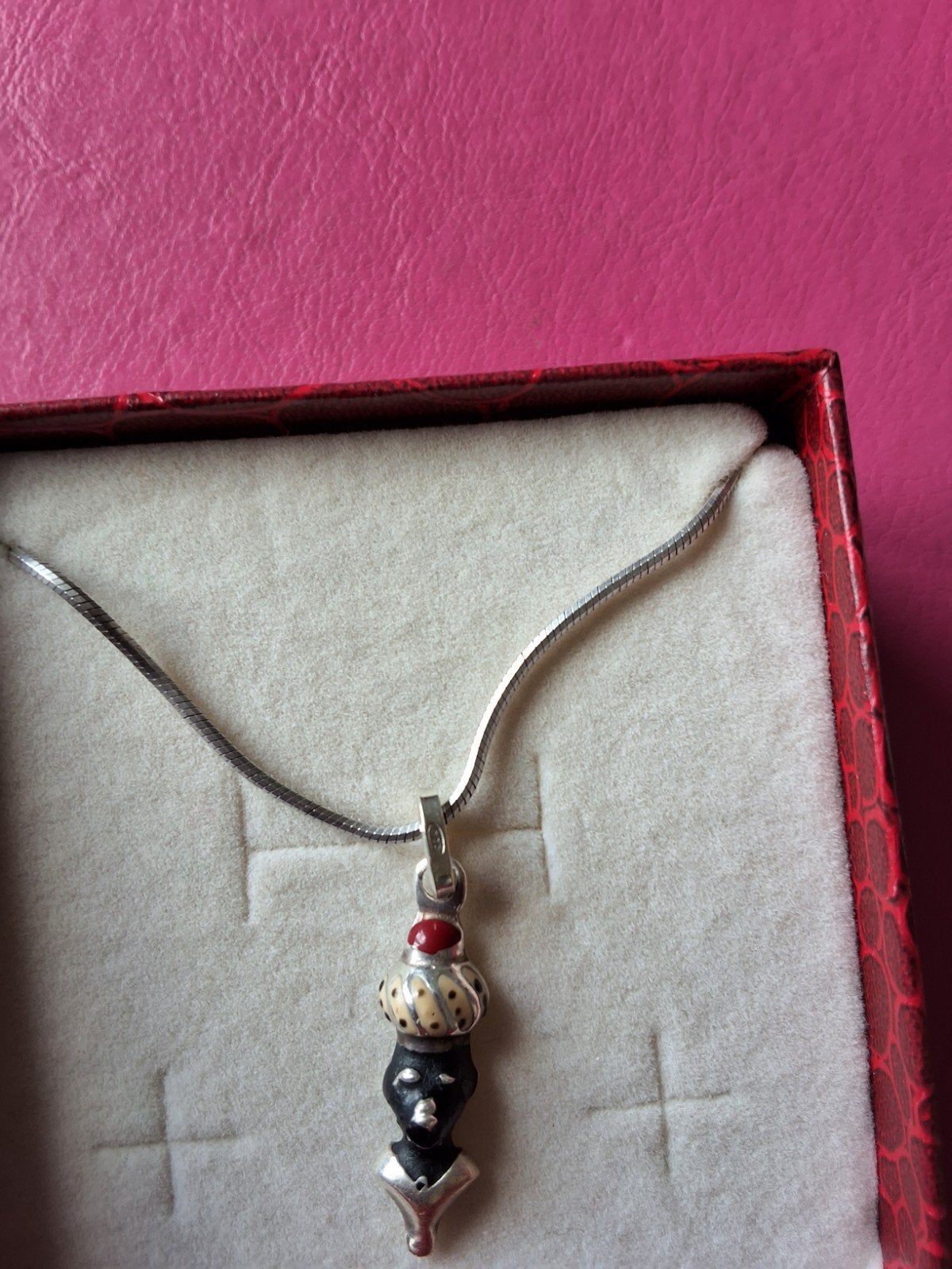 Zilveren ketting met hanger, Met hanger, Gebruikt, Ophalen of Verzenden, Zilver