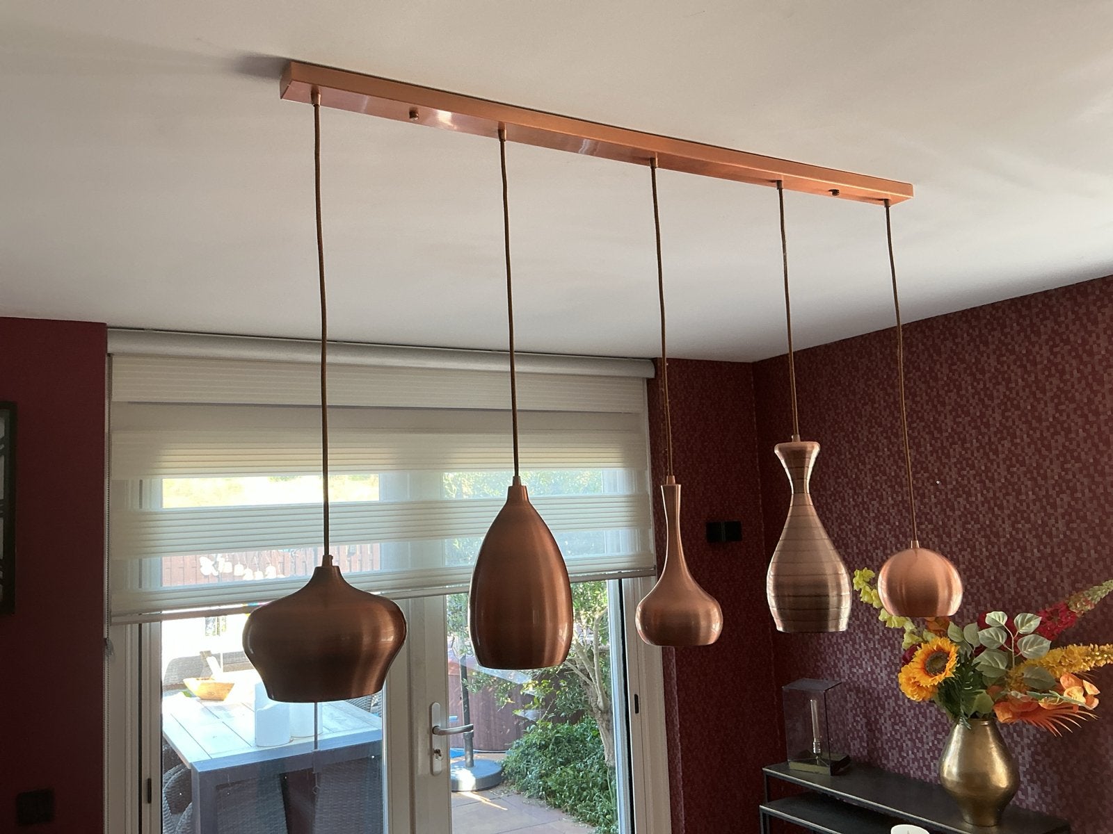 2 prachtige koperen lampen en 1 staande lamp, Huis en Inrichting, Ophalen, Zo goed als nieuw, Metaal, E27 (groot)