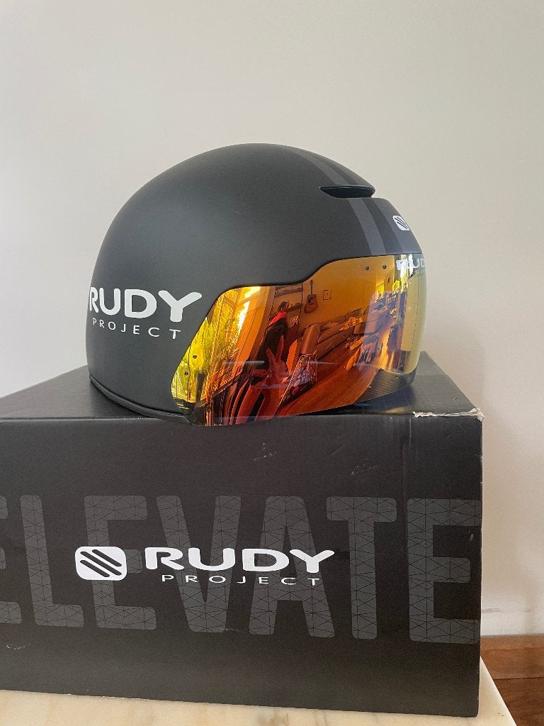 Rudy Project Wingdream aero/TT-helm S-M (55-58 cm), M, Rudy Project, Ophalen of Verzenden, Zo goed als nieuw