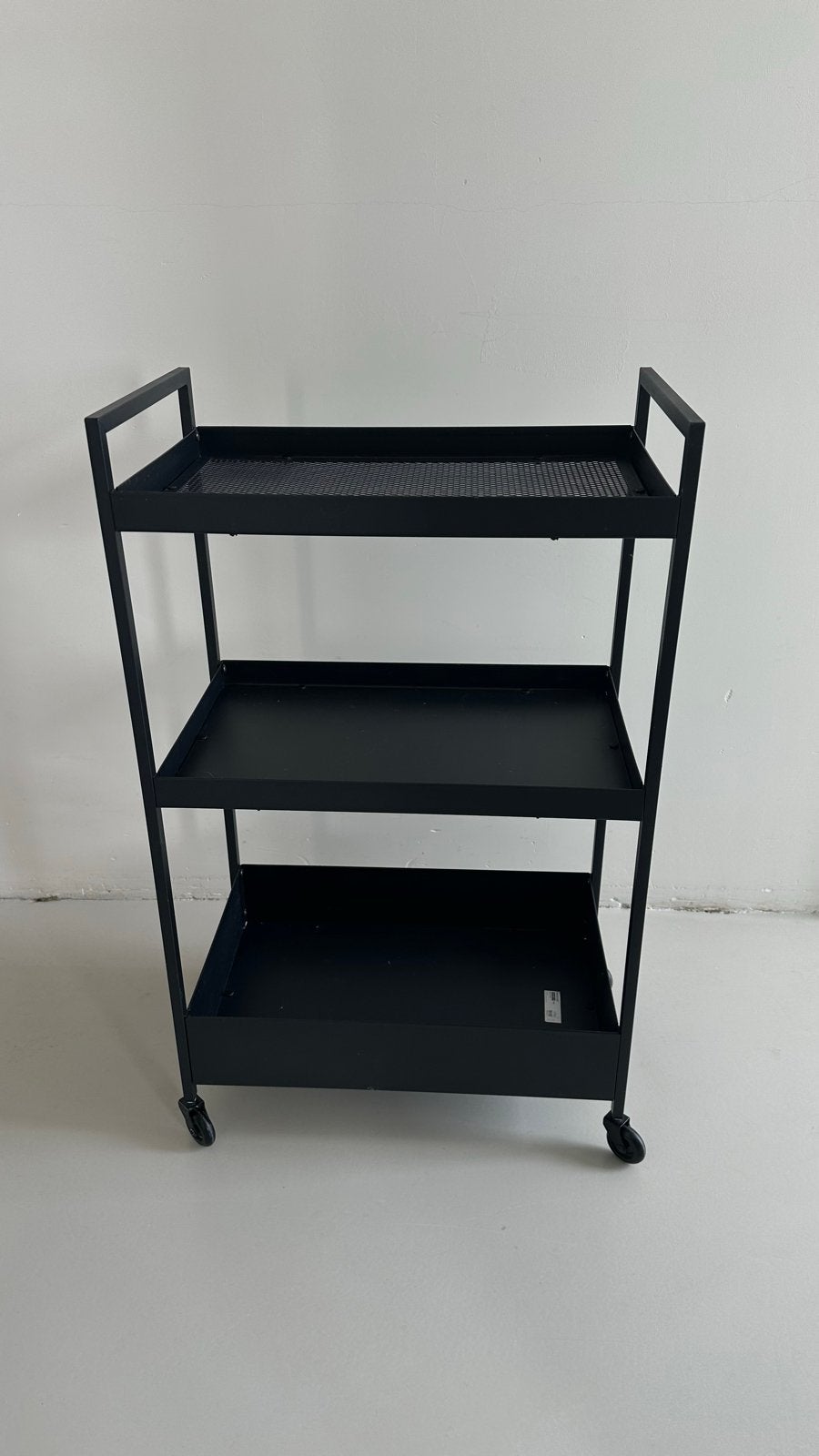 IKEA NISSANFORS Trolley Zwart - Zo goed als nieuw, Ophalen, Zwart, Zo goed als nieuw, Metaal