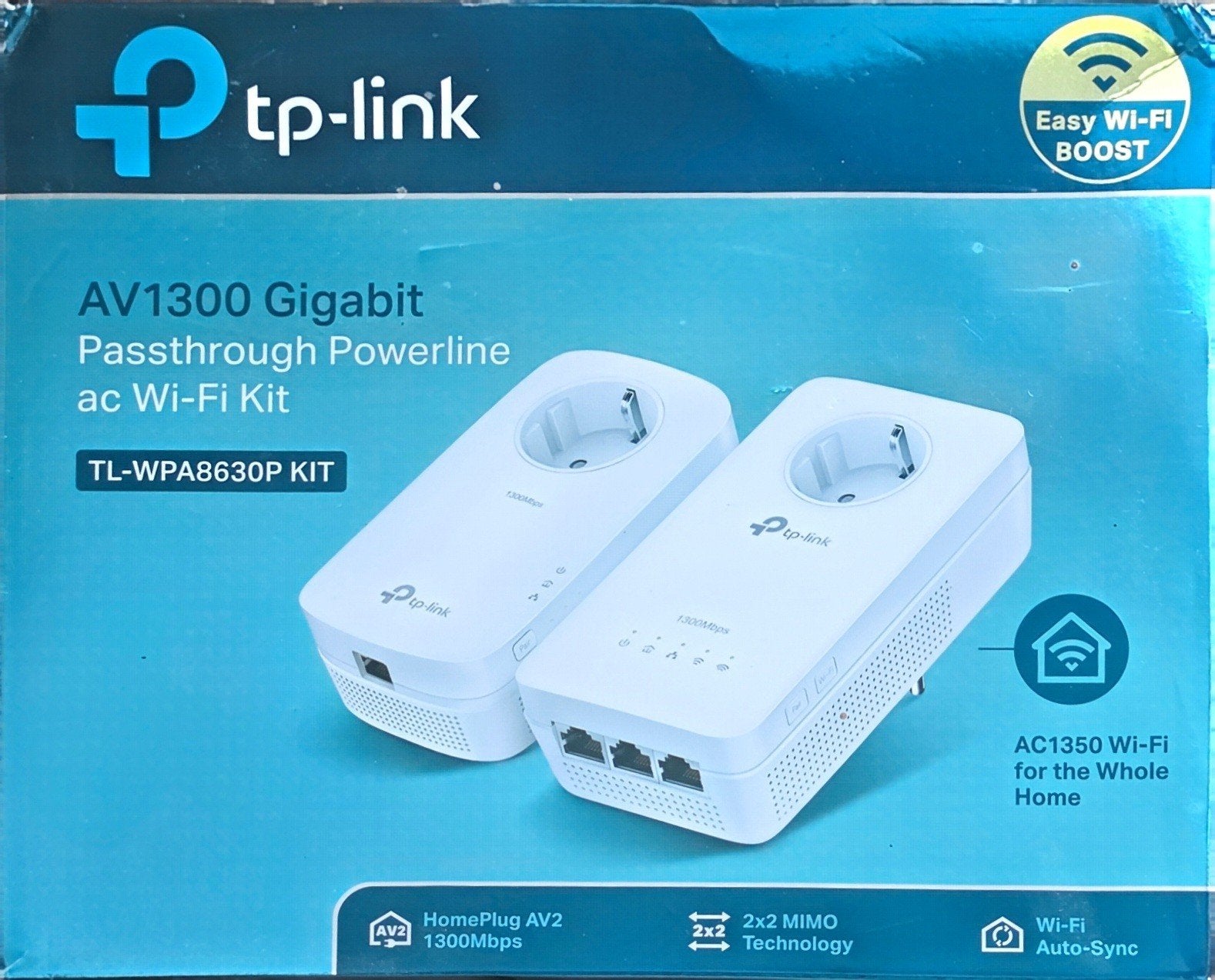 4x powerline wifi boosters TP-Link AV1300 Gigabit Passthroug, Ophalen, Zo goed als nieuw, TP-Link