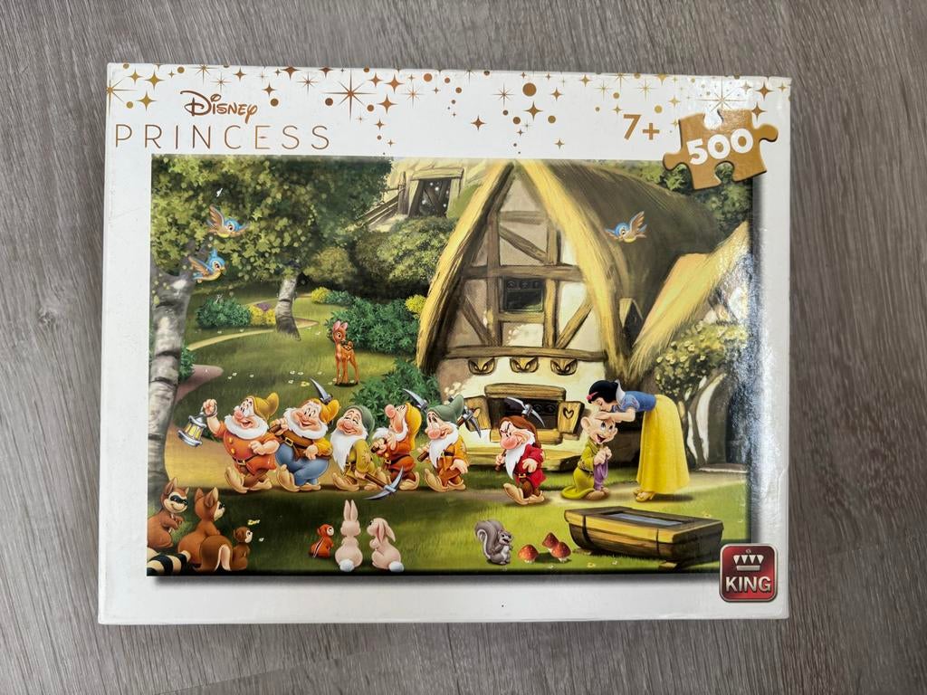 Disney Princess Sneeuwwitje en de Zeven Dwergen Puzzel, Ophalen of Verzenden, 500 t/m 1500 stukjes, Gebruikt, Legpuzzel