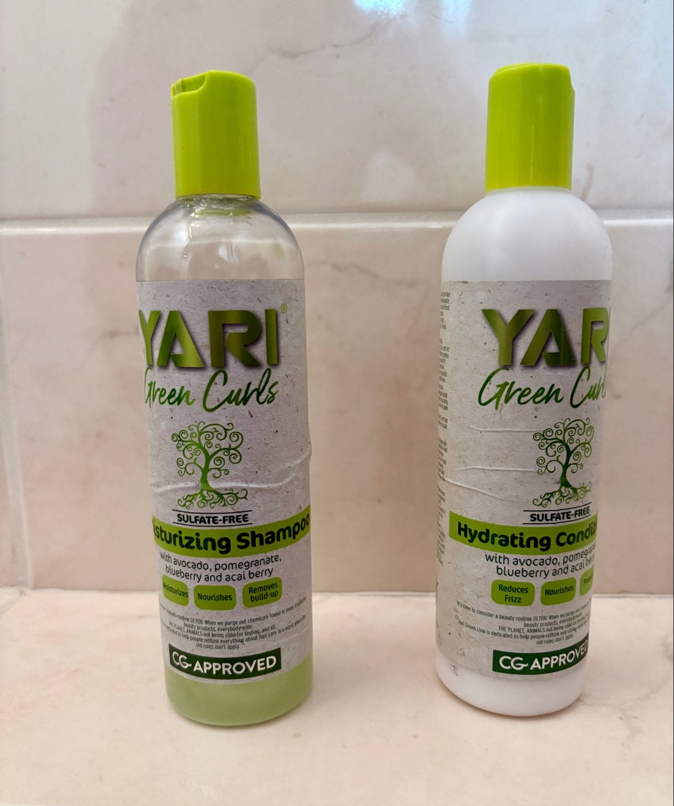 Yari Green Curls Shampoo & Conditioner Set : Niet vol.., Ophalen of Verzenden, Nieuw, Shampoo of Conditioner