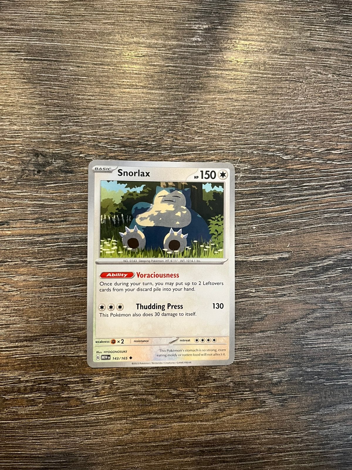 Snorlax MEW 143/165, Ophalen of Verzenden, Zo goed als nieuw