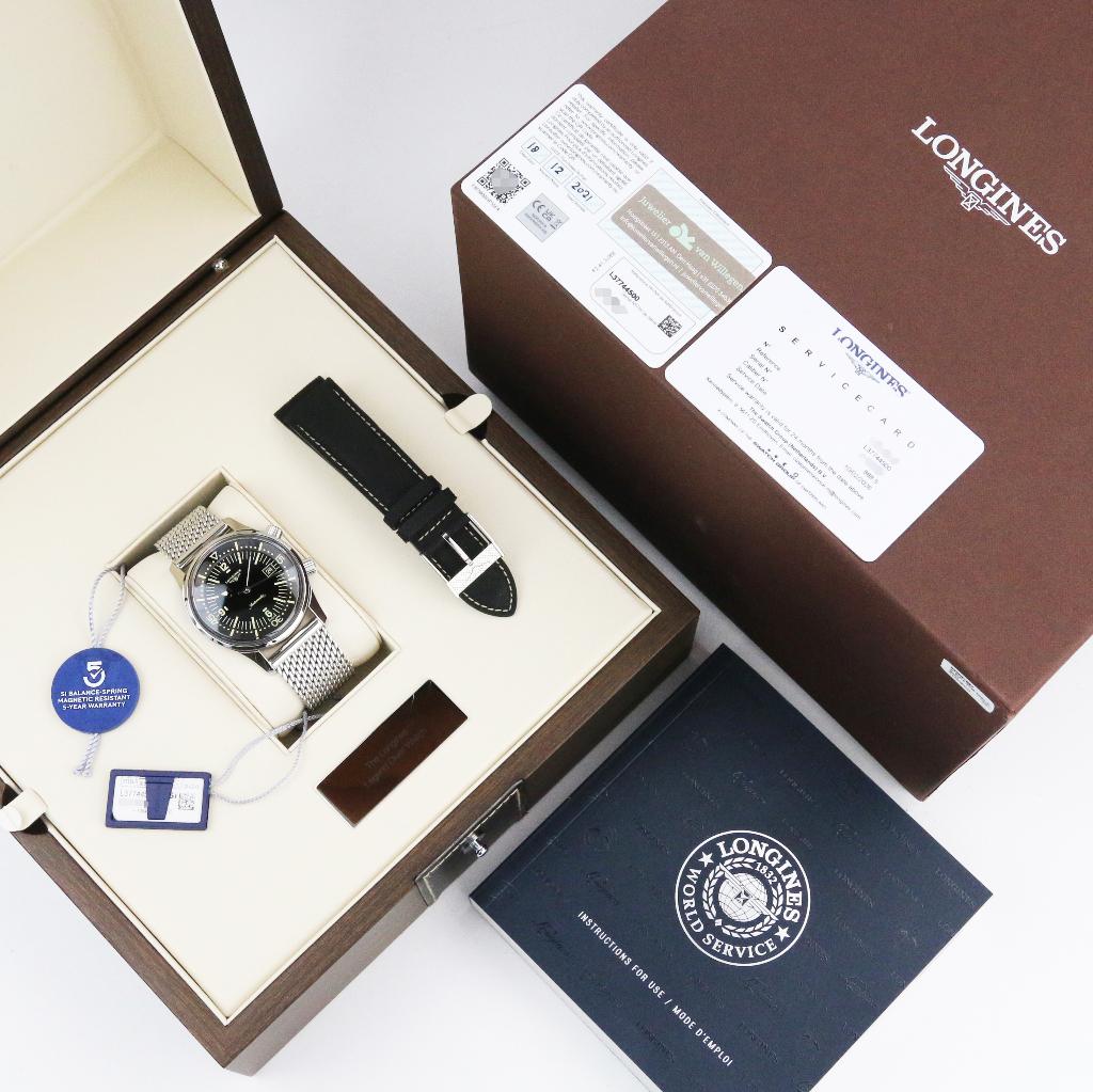 Longines Legend Diver 42 (Zeer goed/ 2021), Overige merken, Staal, Staal, Polshorloge