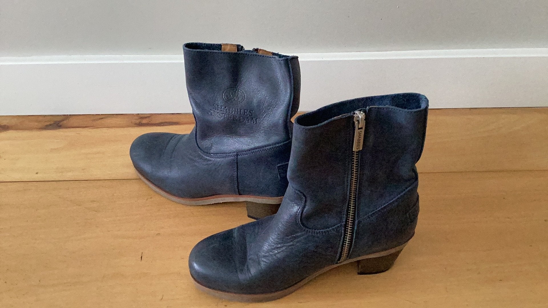 Shabbies laarsjes, Ophalen of Verzenden, Zo goed als nieuw, Blauw