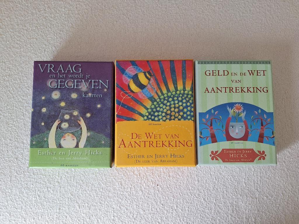 Esther en Jerry Hicks kaarten 3 doosjes, Ophalen of Verzenden, Zo goed als nieuw, Spiritualiteit algemeen, Overige typen