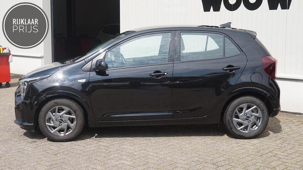 Kia Picanto 1.0 DPI Automaat Navigatie | Cruise Contr | Acht, Auto's, Kia, 12 maanden, Stof, 4 stoelen, Zwart