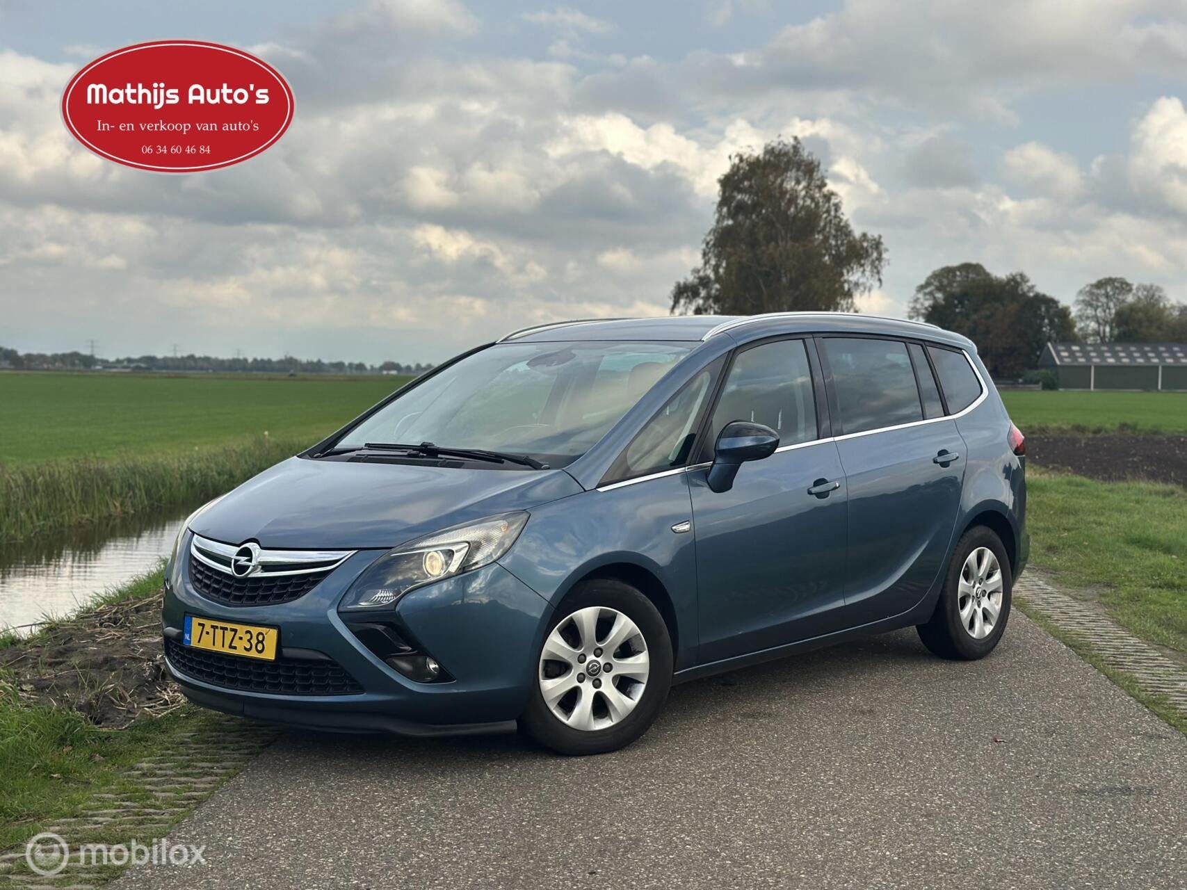 Opel Zafira Tourer 1.6 CDTI Design Edition7p., Auto's, Opel, 136 pk, 4 cilinders, Blauw, 7 stoelen