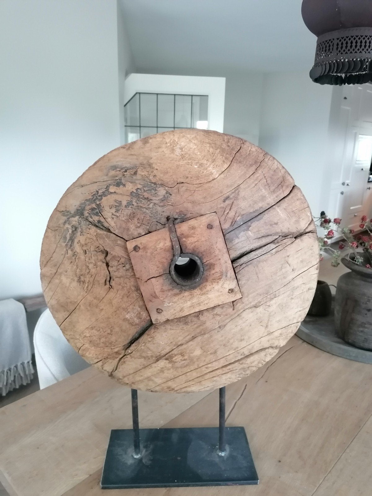 Houten wiel zie ook mijn andere advertenties, Huis en Inrichting, Ophalen, Zo goed als nieuw