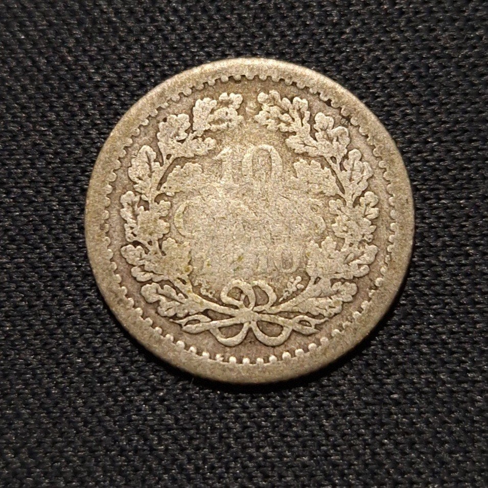 10 cent 1910, Postzegels en Munten, Munten | Nederland, Verzenden, Zilver, 10 cent, Koningin Wilhelmina