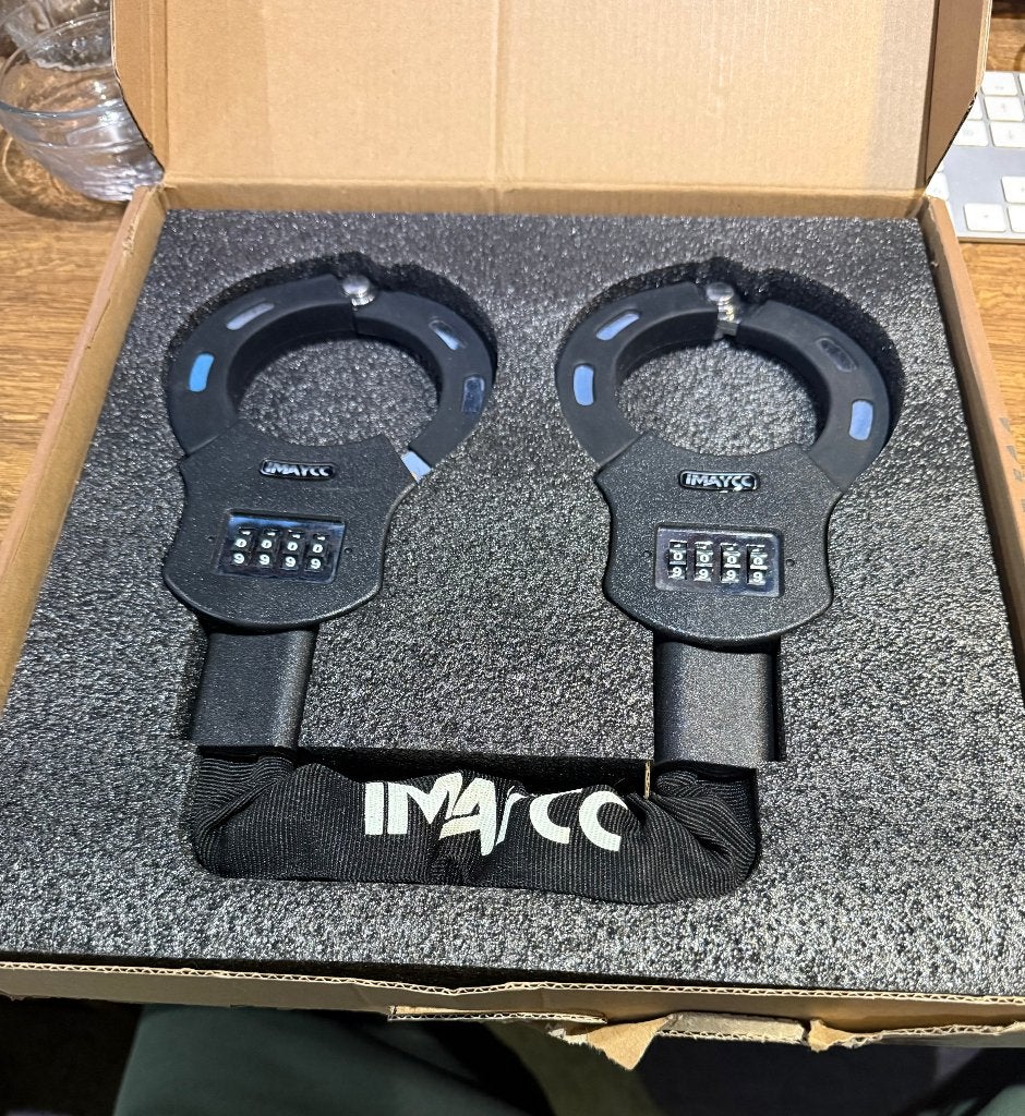 slot IMAYCC 56,5 cm handcuff lock, Motoren, Ophalen of Verzenden, Zo goed als nieuw
