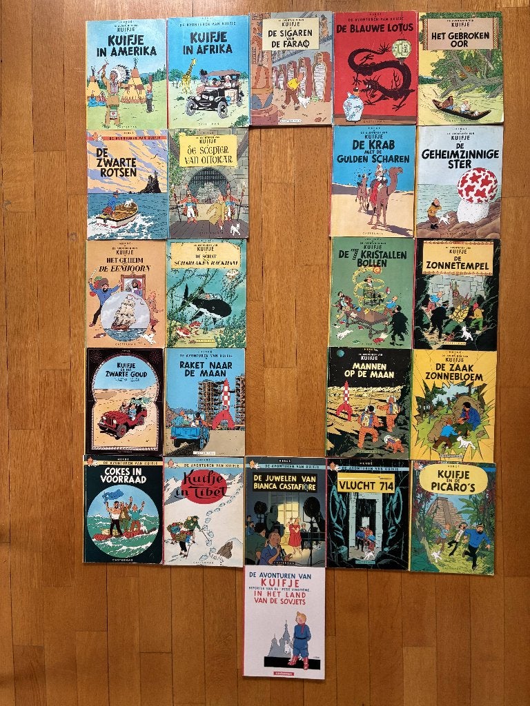 Stripboek Kuifje, Boeken, Stripboeken, Complete serie of reeks, Hergé, Ophalen, Gelezen