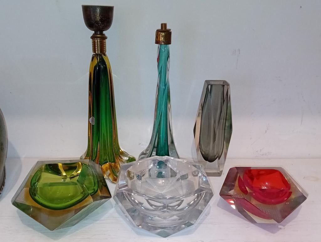 Murano Sommerso Flavio Poli Jaren '50 - '60, Antiek en Kunst, Ophalen of Verzenden
