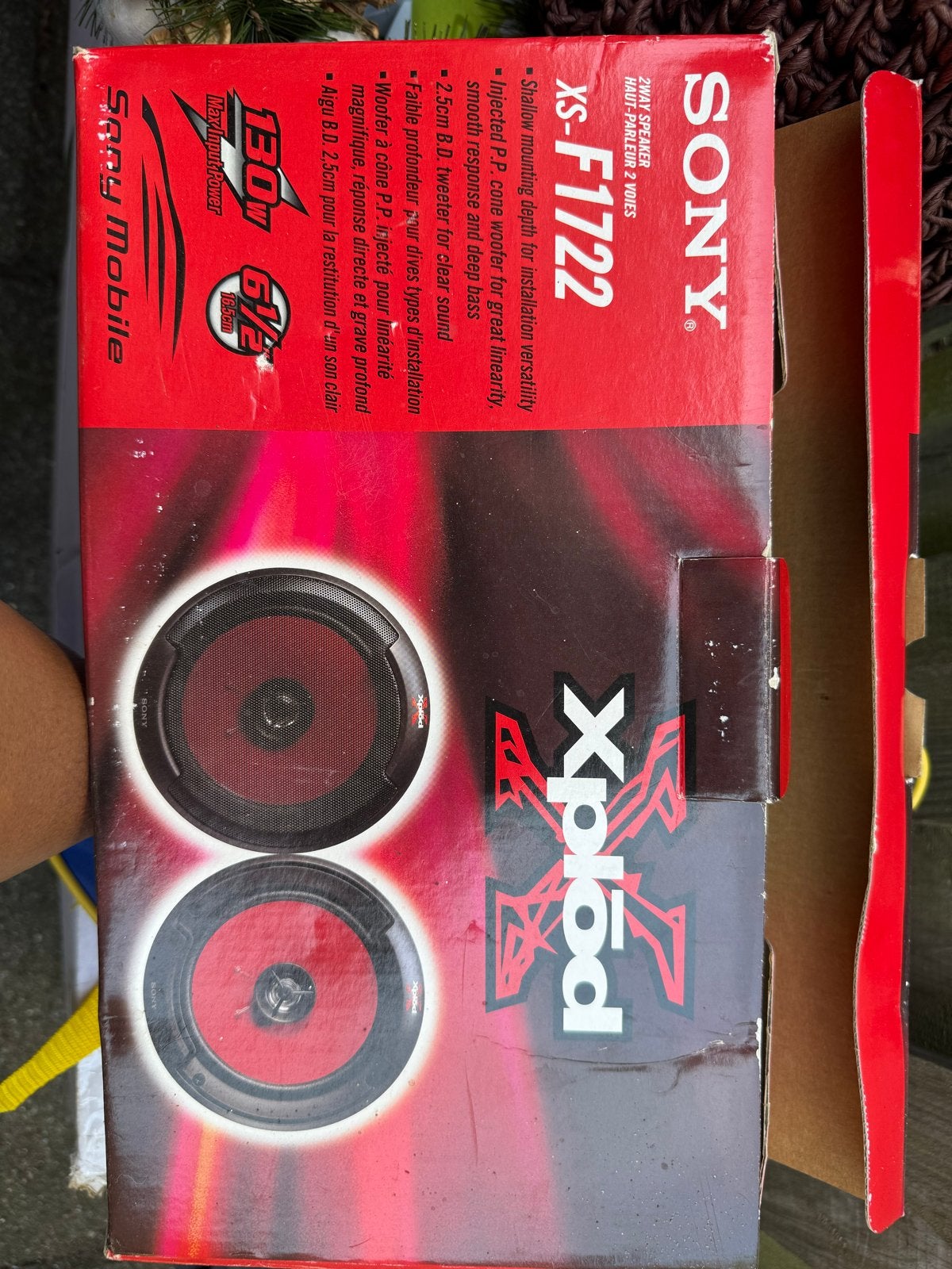 Sony Xplod XS-F1722 speakerset met autoradio, Ophalen, Gebruikt