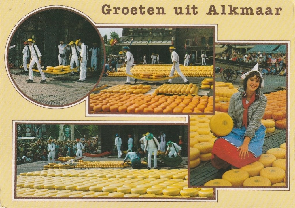 ALKMAAR Kaasmarkt Groeten, Verzamelen, Verzenden, 1980 tot heden, Gelopen, Noord-Holland