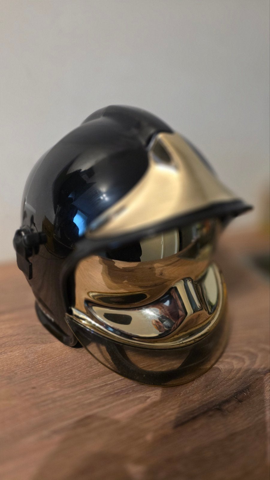 Originele MSA Gallet brandweerhelm - Zeer goede staat, Ophalen of Verzenden, Gebruikt
