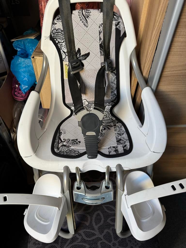 Qibbel fietsstoeltje met windscherm, Ophalen, Voorzitje, 0 t/m 13 kg, Gebruikt