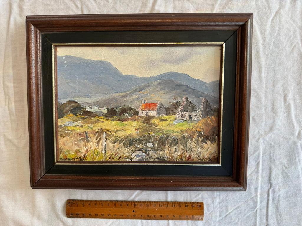 Origineel Iers olieverfschilderij–gesign O’Donnell–jaren 70, Antiek en Kunst, Ophalen