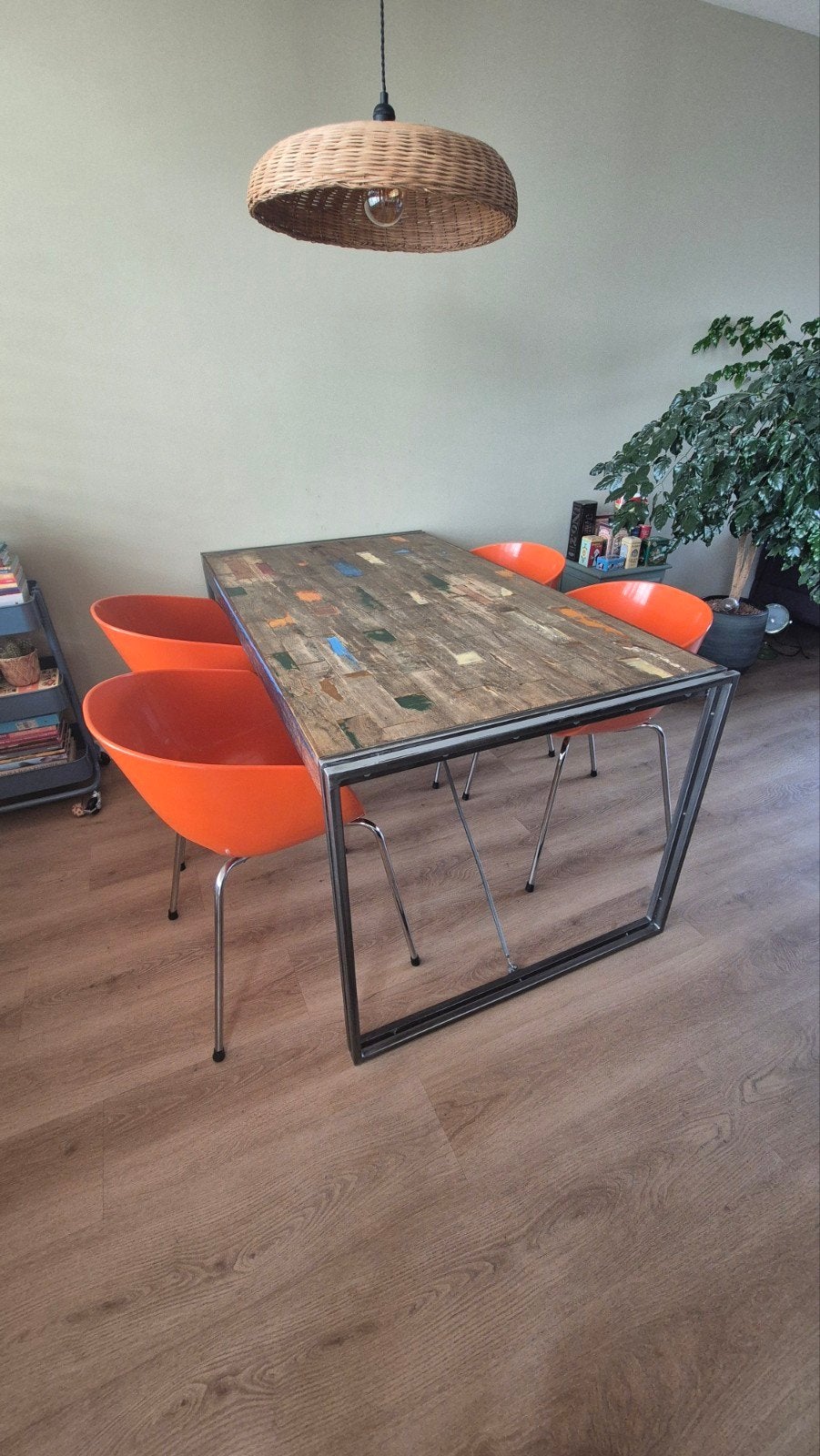 Henders & Hazel eettafel en salontafel set, Ophalen, Zo goed als nieuw, Rechthoekig, 50 tot 100 cm
