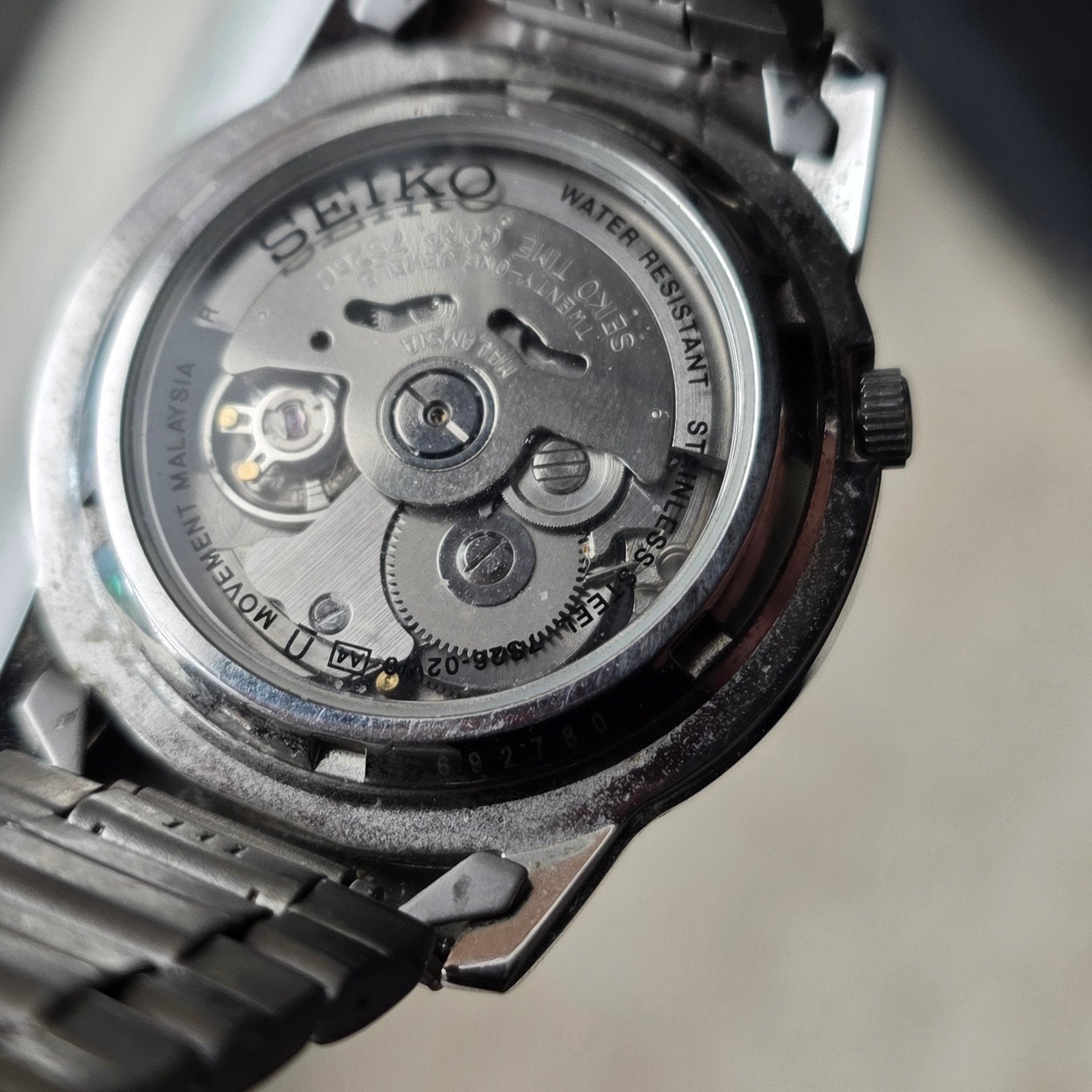 Seiko 5 Automatisch Horloge - Klassiek en Duurzaam 7s26, Gebruikt, Staal, Polshorloge, Ophalen of Verzenden