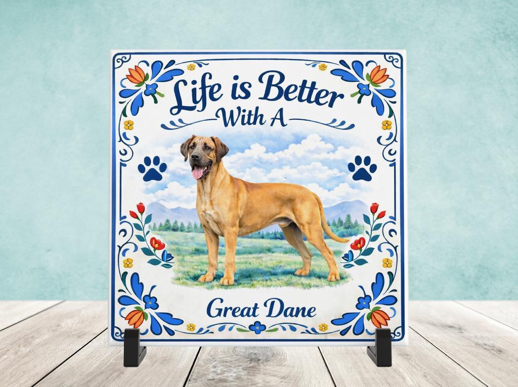 Life is Better With a Great Dane - Tegel, Verzenden, Nieuw
