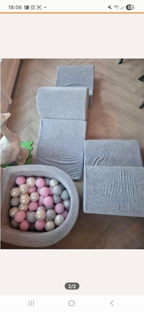 (Alleen nog dit weekend) MEOWBABY ballenbak en 100 ballen, Kinderen en Baby's, Speelgoed | Overig, Ophalen, Zo goed als nieuw