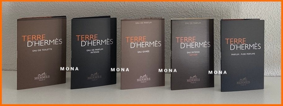 Terred'Hermès set 5 parfum samples proefjes testers, Sieraden, Tassen en Uiterlijk, Uiterlijk | Parfum, Verzenden, Nieuw