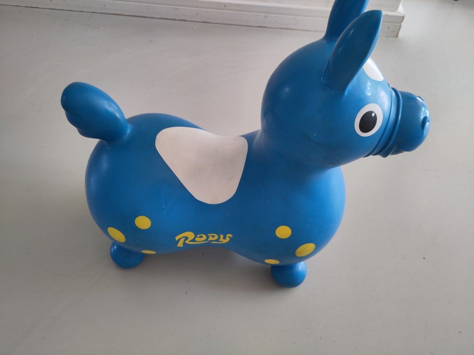 Rody springpaard blauw met gele stippen, Ophalen, Gebruikt, Overige typen