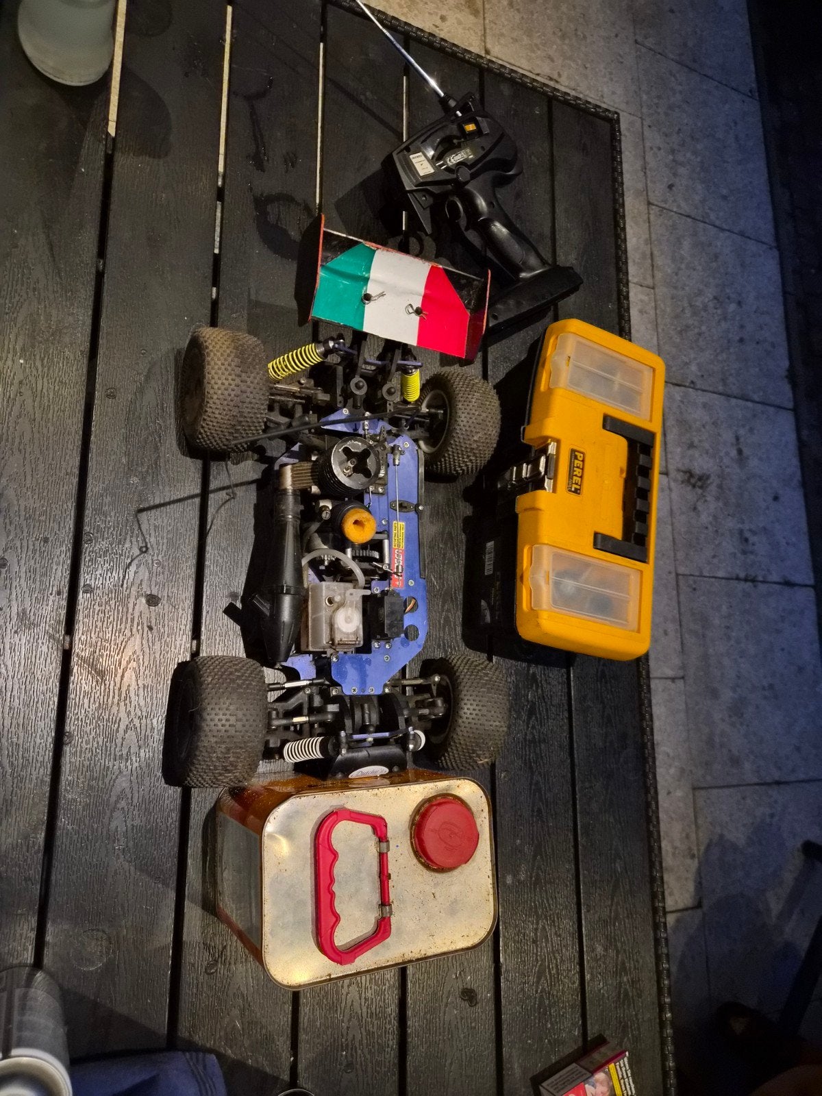 RC Auto Offroad Nitro - Compleet met afstandsbediening, Ophalen, Gebruikt, Auto offroad, Overige schalen