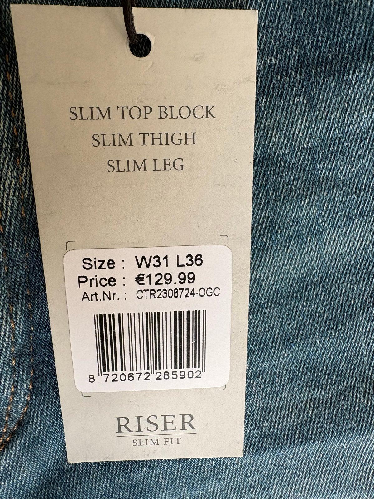 Cast Iron Riser Slim Fit Jeans W31 L36 Nieuw Heren, Ophalen of Verzenden, Nieuw, Blauw, W32 (confectie 46) of kleiner