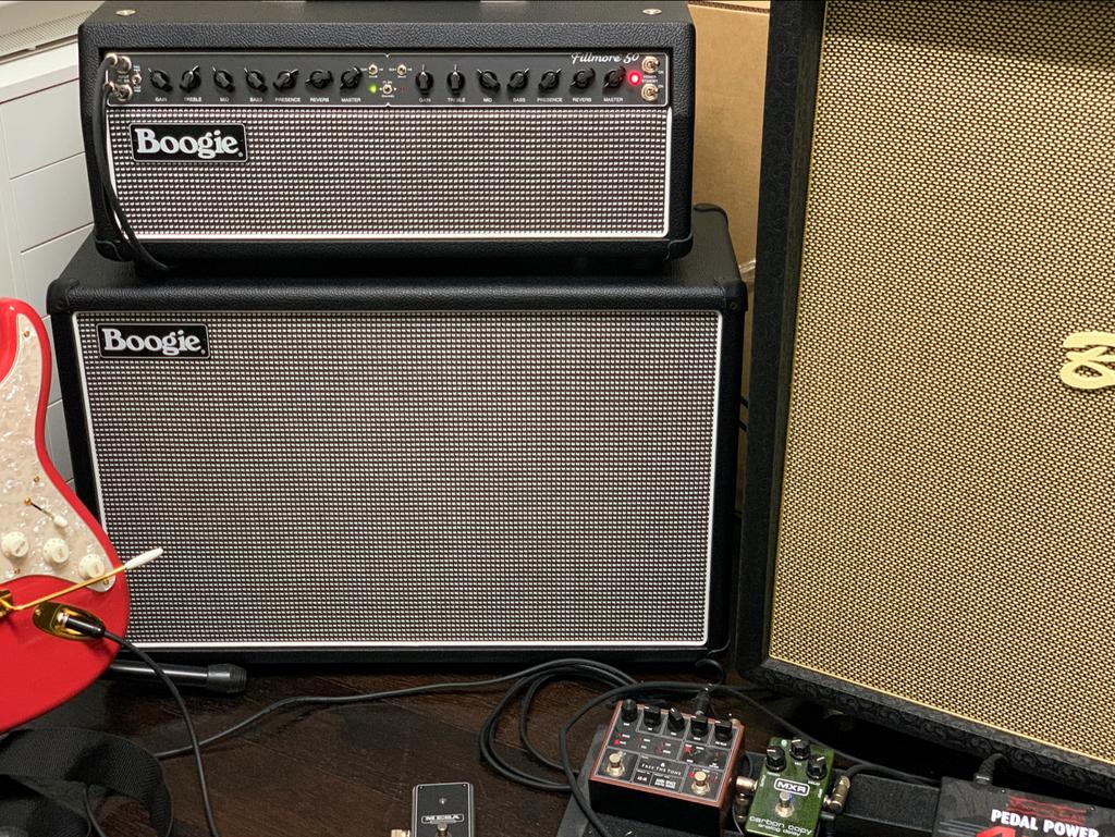 Mesa Boogie Fillmore 50 gitaarversterker met cabinet 2x12, Ophalen of Verzenden, Nieuw, Gitaar, 50 tot 100 watt