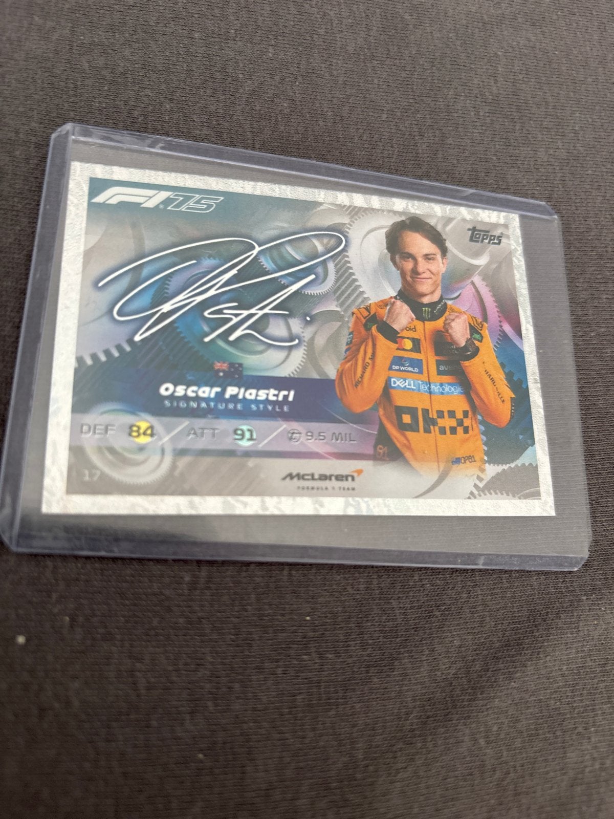 Oscar Piastri F1 Topps Turbo Attax 2025 Signature Style Kaar, Hobby en Vrije tijd, Verzamelkaartspellen | Overige, Ophalen of Verzenden