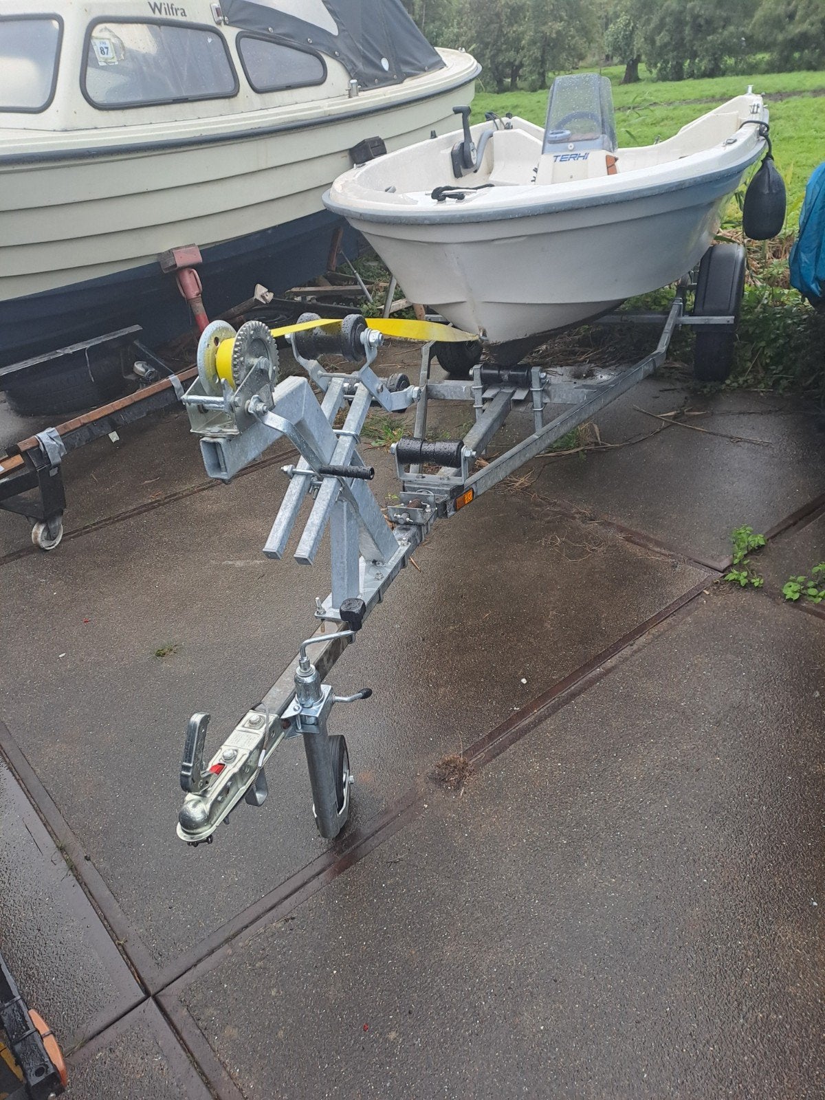 Te koop  650kg/750/1350 kg trailer, Ophalen of Verzenden, Zo goed als nieuw, Minder dan 6 meter