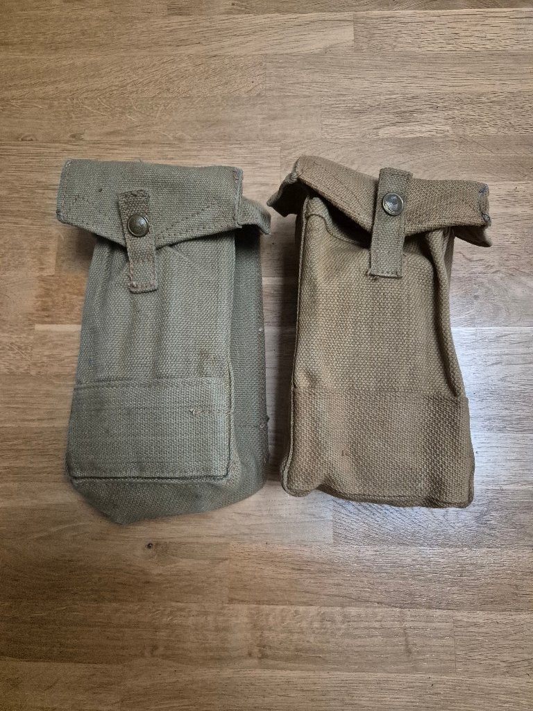 Wo2 Britse munitie tasjes 2x, Ophalen of Verzenden, Engeland