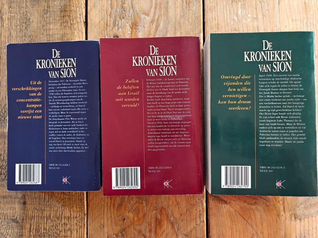 3 Dikke boeken van: De Kronieken van Sion., Ophalen of Verzenden