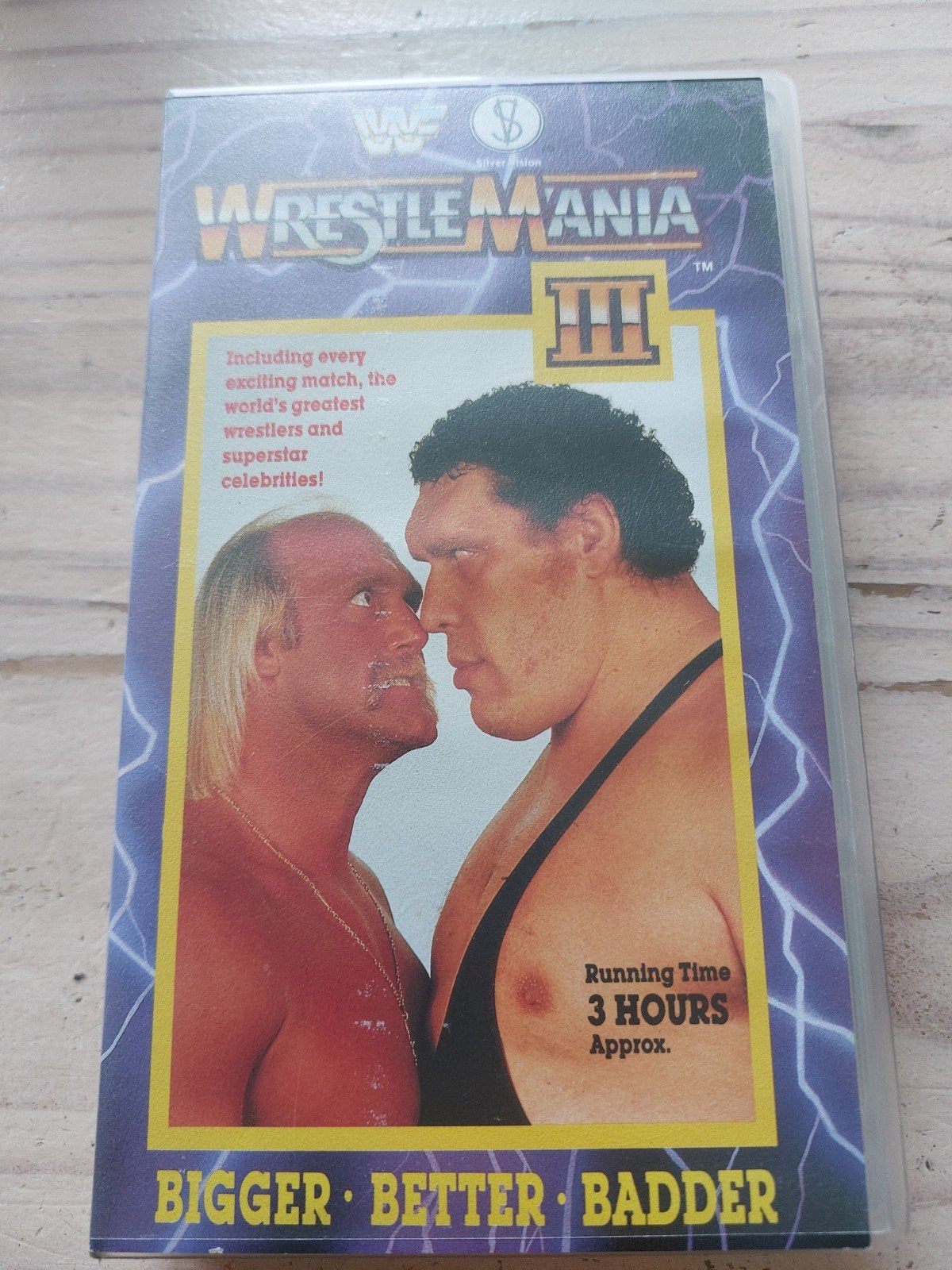 Wwf wrestling wrestlemania 3 videoband, Alle leeftijden, Ophalen of Verzenden, Gebruikt