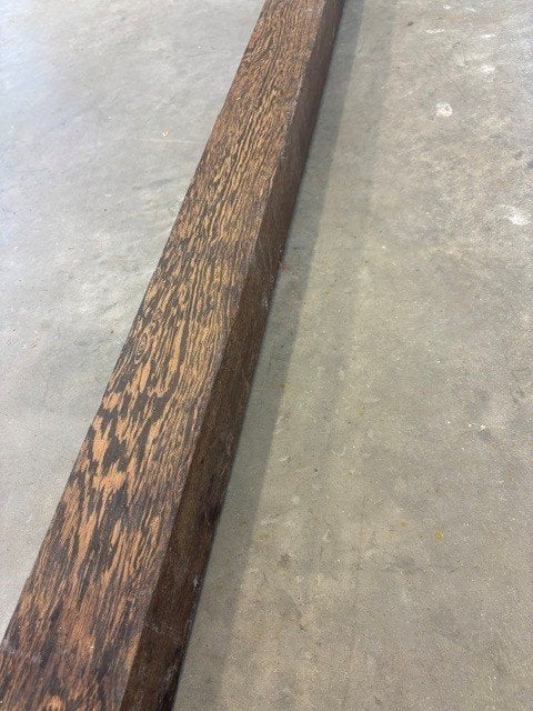 Houten balk wengé, Doe-het-zelf en Verbouw, Hout en Planken, Ophalen, Minder dan 25 mm, Zo goed als nieuw, Balk