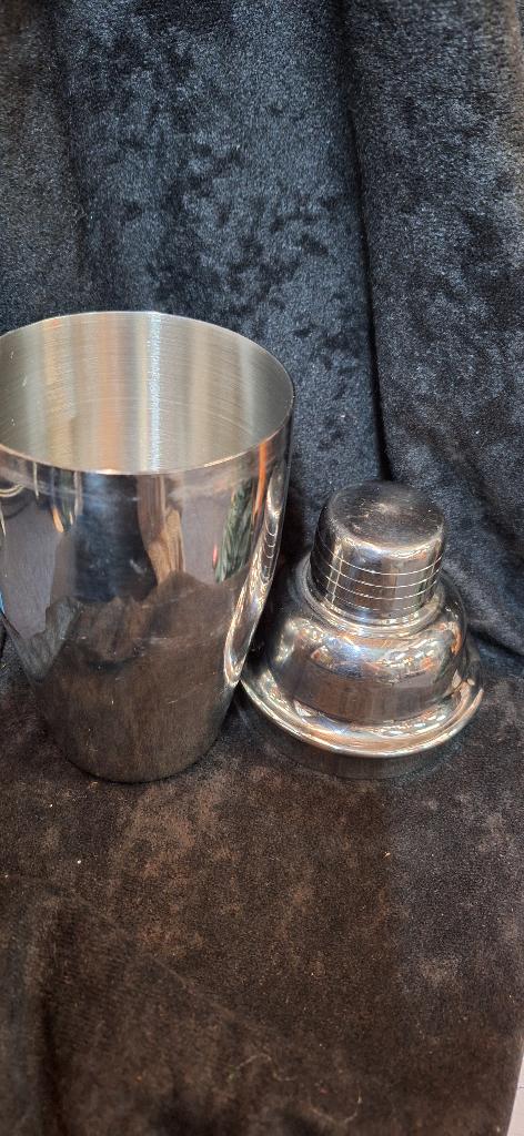 Originele cocktailshaker met Zeef, Ophalen, Overige typen, Zilver, Zo goed als nieuw