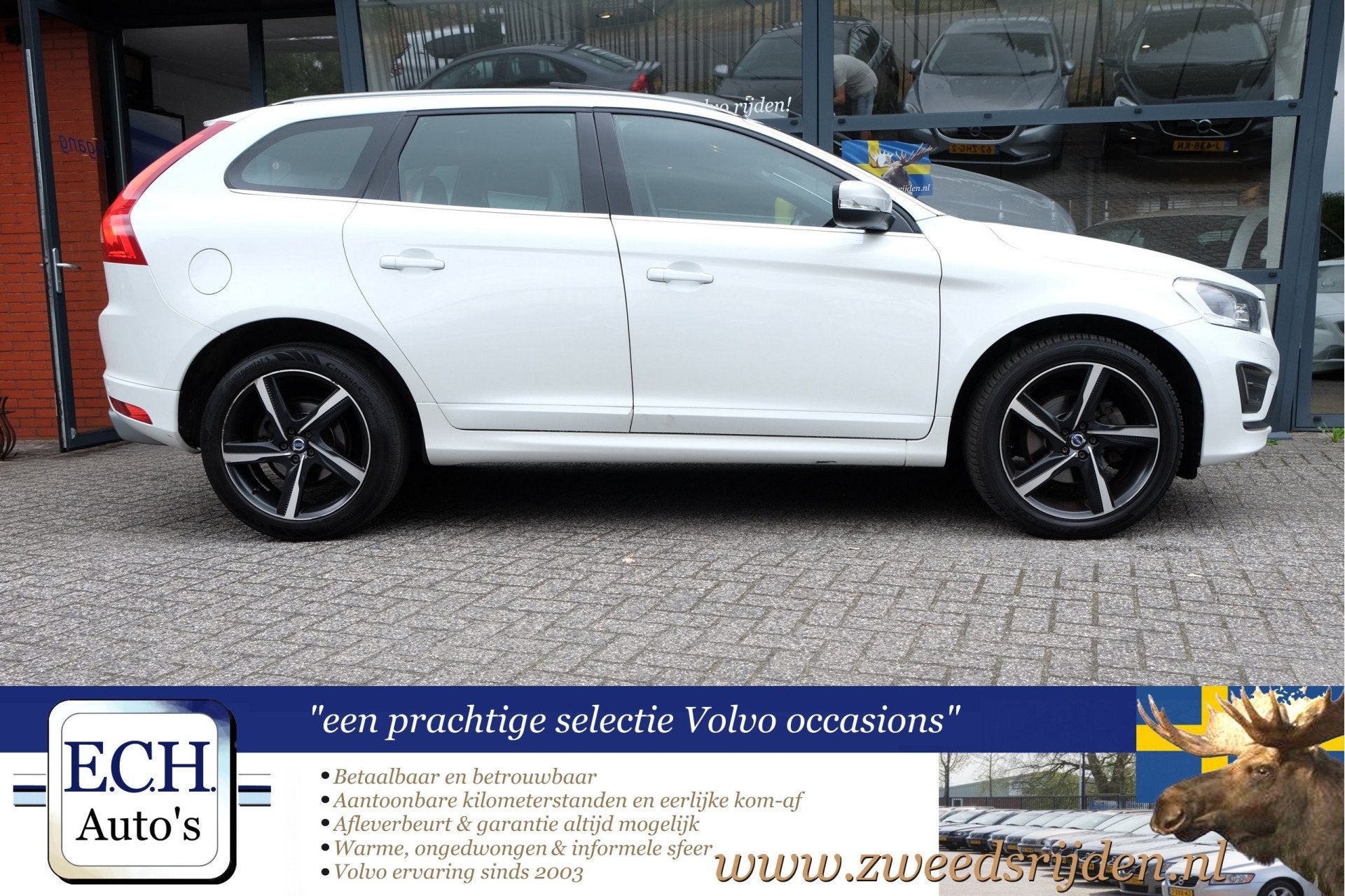 Volvo XC60 2.0 T5 FWD R-Design Panoramadak, Camera, Leer, Auto's, Volvo, 15 km/l, Gebruikt, 4 cilinders, Wit