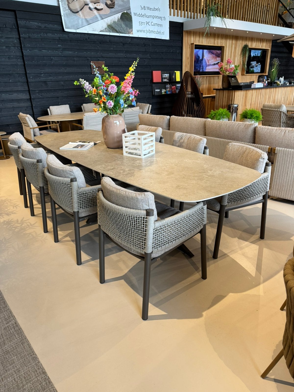 Savanne diningset 4 seasons outdoor tuinset, Tuin en Terras, Tuinmeubel-accessoires, Zo goed als nieuw, Ophalen