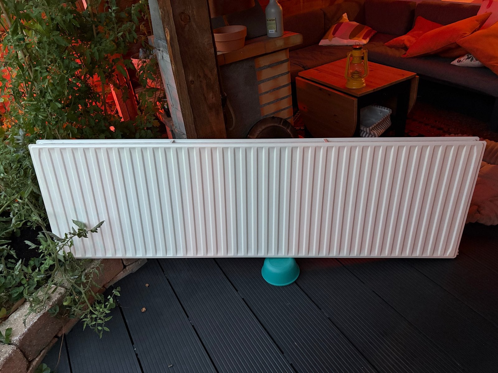 Grote witte radiator, gebruikt, in goede staat, Ophalen, 30 tot 80 cm, Gebruikt, Radiator