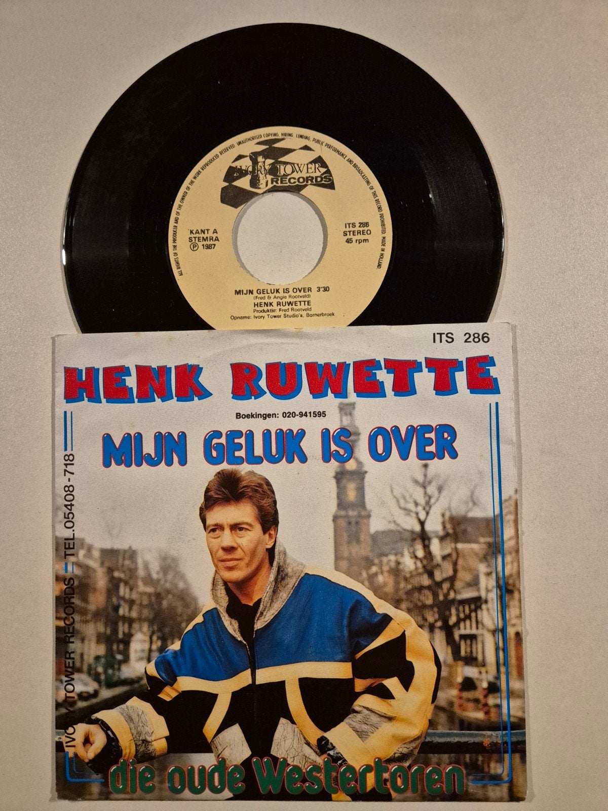 Henk Ruwette-Mijn geluk is over, Ophalen of Verzenden, Zo goed als nieuw, 7 inch, Levenslied of Smartlap
