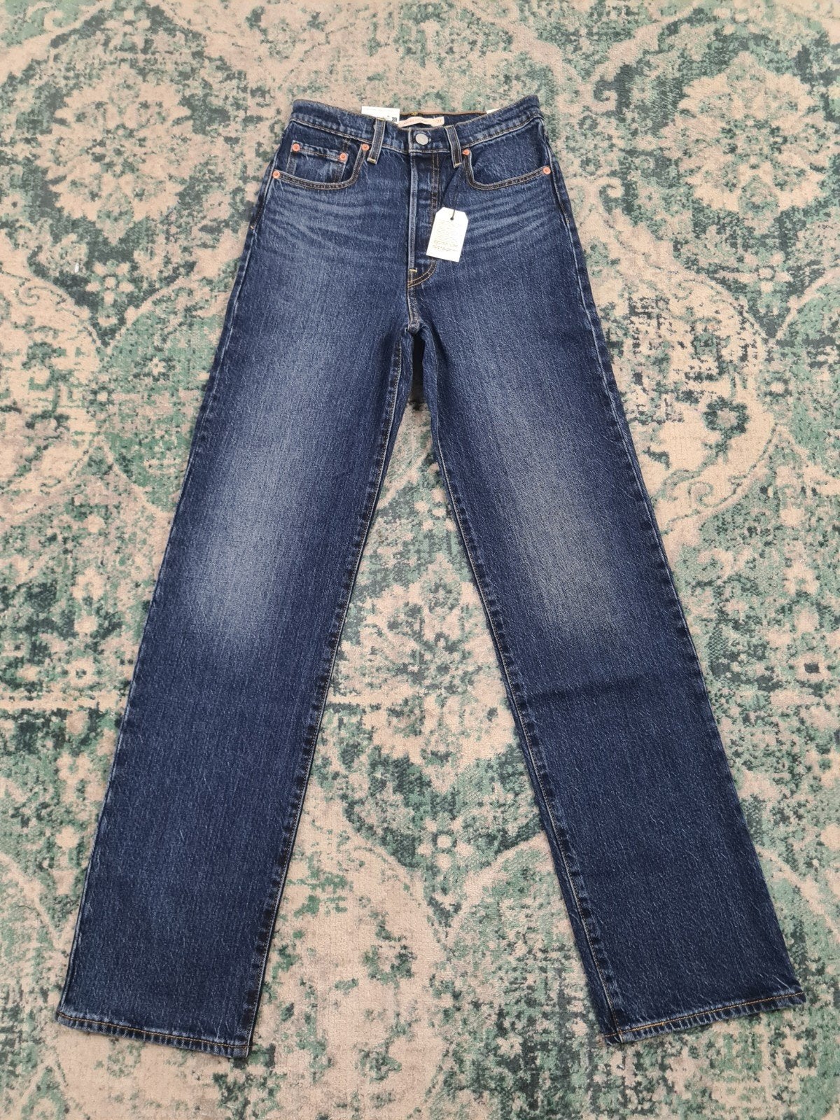 Levi’s Ribcage Straight W27 L34  Nieuw Tulsi2734 Hoge Taille, Blauw, Nieuw, Ophalen of Verzenden, W27 (confectie 34) of kleiner