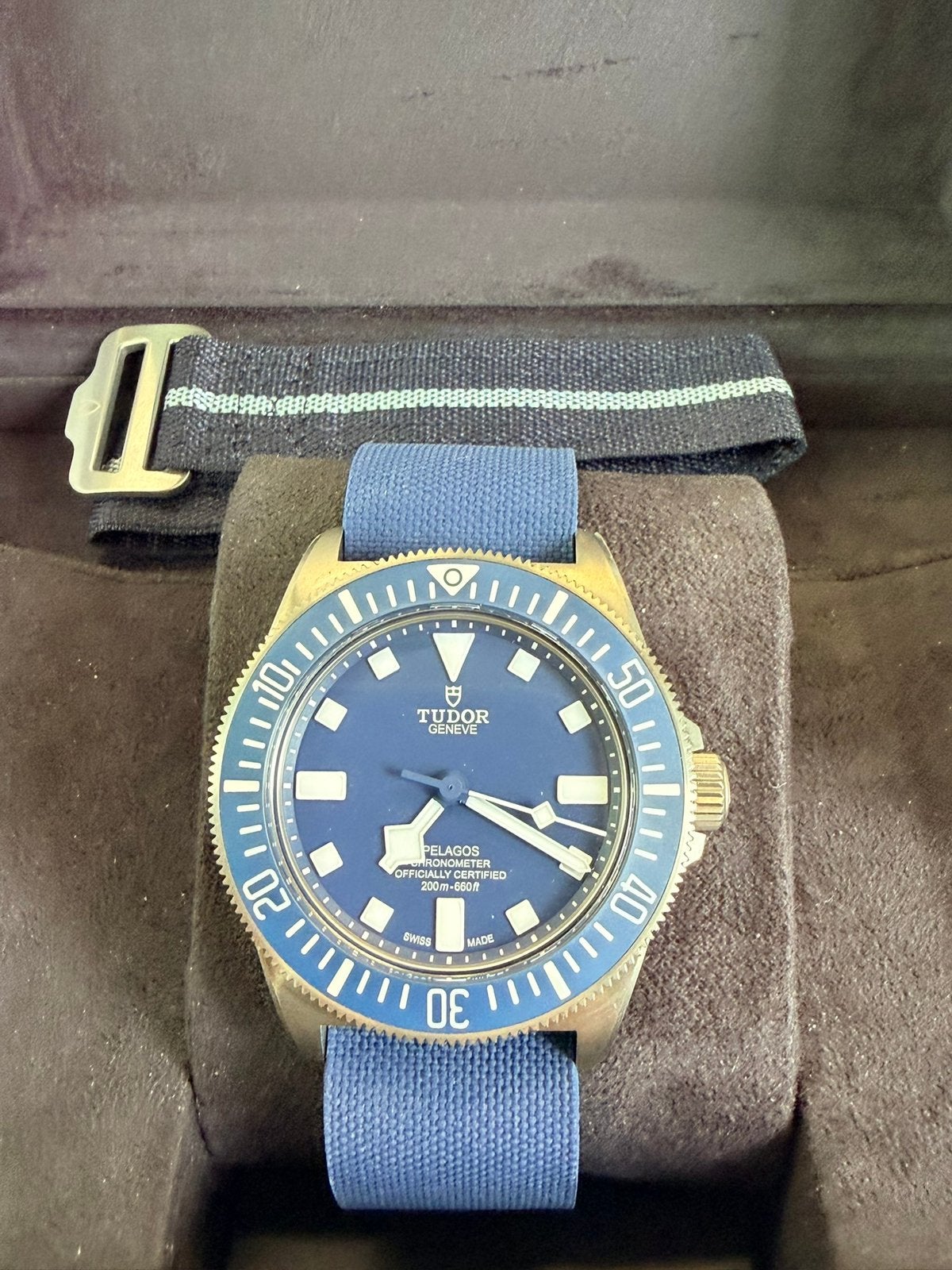 Tudor Pelagos FXD Marine Nationale M25707B/21 12-2021 Nieuw, Overige materialen, Polshorloge, Overige materialen, Nieuw