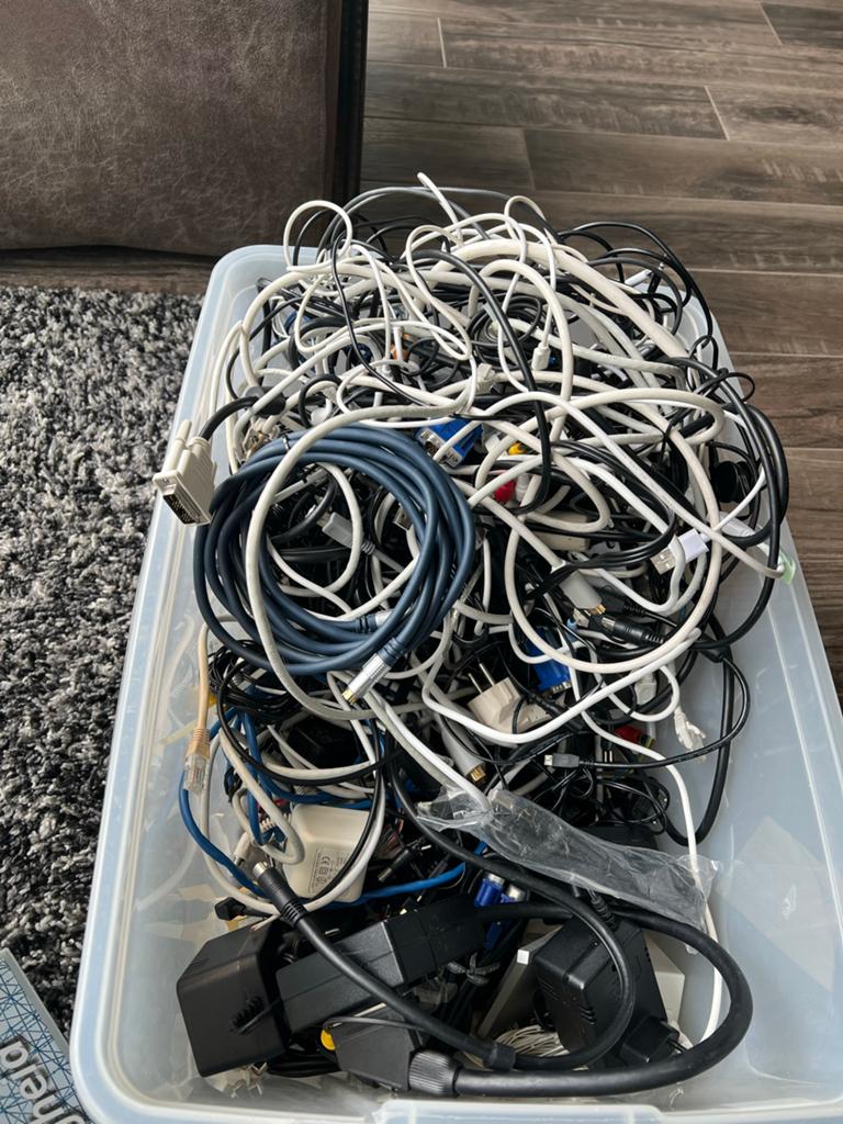 Grote partij kabels, adapters en snoeren (iPhone, iMac, Sams, Ophalen of Verzenden, Gebruikt